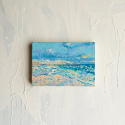 16×23㎝「朝の空5」サムホール・油彩・原画