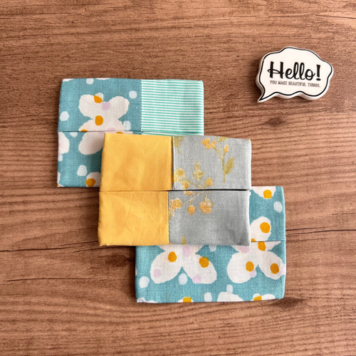 ポケットティッシュカバー ハンドメイド No zigzag sewing machine required. Use one piece of fabric and the