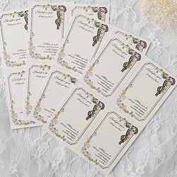 アクセサリー台紙【はがき1/4☆10枚入(40枚分)】 [D-350]レースリボン4 9枚目の画像