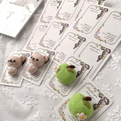 アクセサリー台紙【はがき1/4☆10枚入(40枚分)】 [D-350]レースリボン4 7枚目の画像