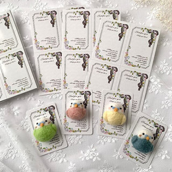 アクセサリー台紙【はがき1/4☆10枚入(40枚分)】 [D-350]レースリボン4 8枚目の画像