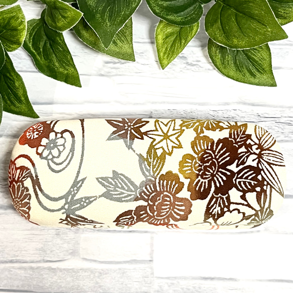 着物リメイク　メガネケースハード　ハンドメイド　和柄　05 1枚目の画像