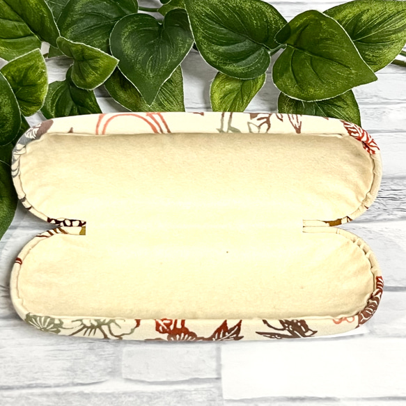 着物リメイク　メガネケースハード　ハンドメイド　和柄　05 4枚目の画像