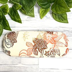 着物リメイク　メガネケースハード　ハンドメイド　和柄　05 2枚目の画像