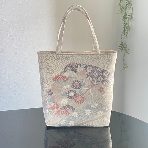 帯リメイクバッグ 鳳凰と内出の小槌 B5サイズ 和装バッグ 帯バッグ