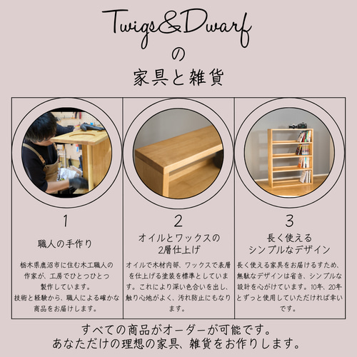 コの字ラック 長さ90cm【キッチン収納/オープンシェルフ/木製】 棚