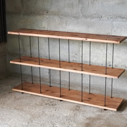 即納】wood iron shelf 970*1200*225 アイアン シェルフ ディスプレイ