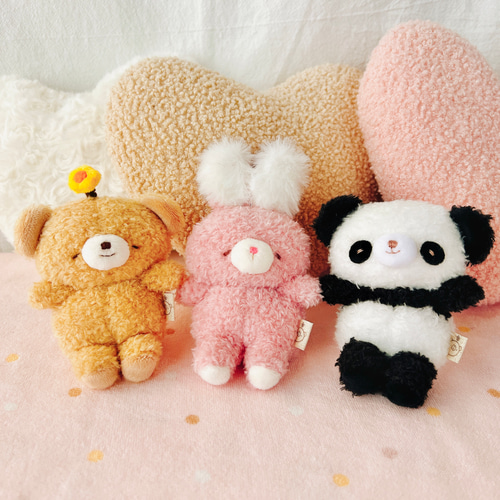 即日発送】マシュマロくまちゃん[はなちゃん・うさちゃん・パンダくん