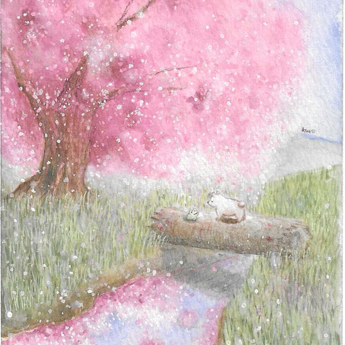SAKURA 桜 春 水彩画 手描き 原画 絵画 SHOGO 通販 3561790 SAKURA 桜 春 水彩画 手描き 原画 絵画 SHOGO 通販 3561790