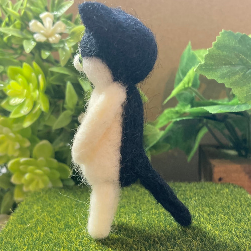ハチワレ猫 羊毛フェルト 羊毛フェルト ねこぴっぴ 通販 18994204