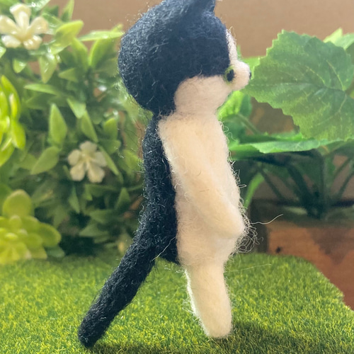 ハチワレ猫 羊毛フェルト 羊毛フェルト ねこぴっぴ 通販 18994204