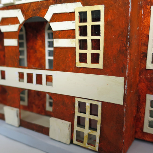 昭和レトロ洋館「法務省旧本館」着色模型 立体・オブジェ ジオラマ工房