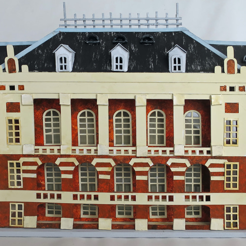 昭和レトロ洋館「法務省旧本館」着色模型 立体・オブジェ ジオラマ工房