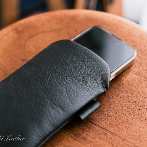 WATERPROOF LEATHER》本革レザースリーブケース Large iPhone・Android