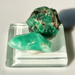 グリーンアメジスト プラシオライト ハート 原石 プラジオライト/グリーンアメジスト/天然(A653)