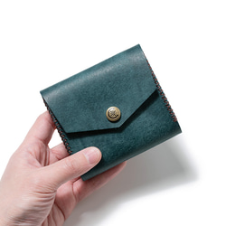 ☆ラッピング無料☆ プエブロレザー 二つ折り財布[オリーブ]/Half