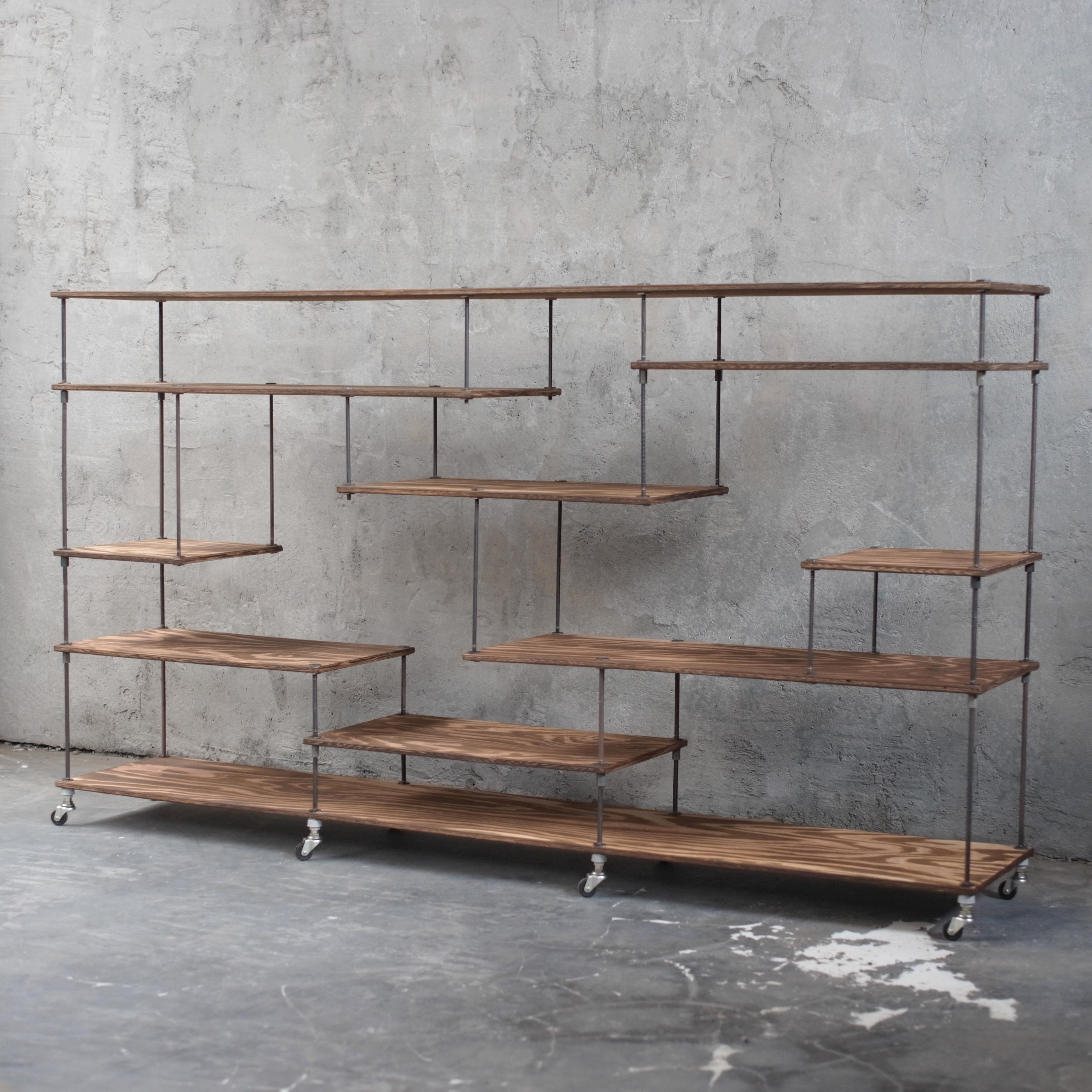 wood iron shelf 1100*1800*300 ディスプレイ 店舗什器 オープン