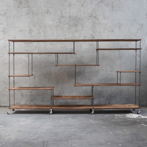 wood iron shelf 1100*1800*300 ディスプレイ 店舗什器 オープン