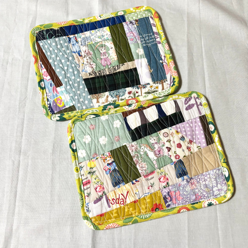 ⭐︎#3グラタン皿マット⭐︎リバーシブル⭐︎パッチワーク♪鍋敷きや