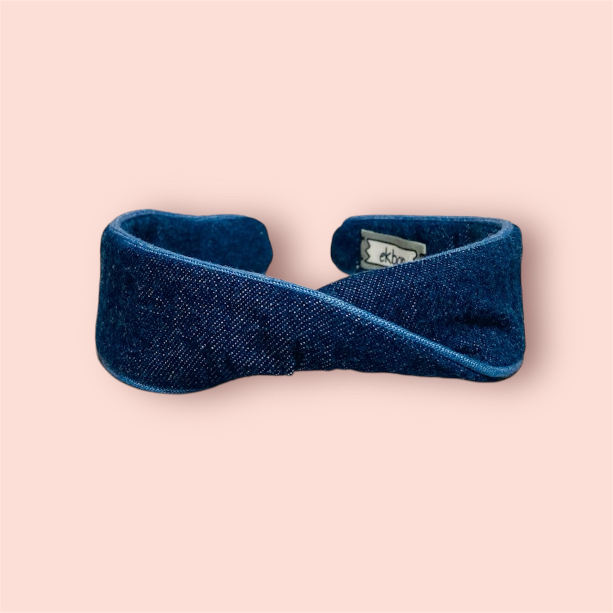 【カチューシャ  クララ】デニム パイピング〈濃色〉