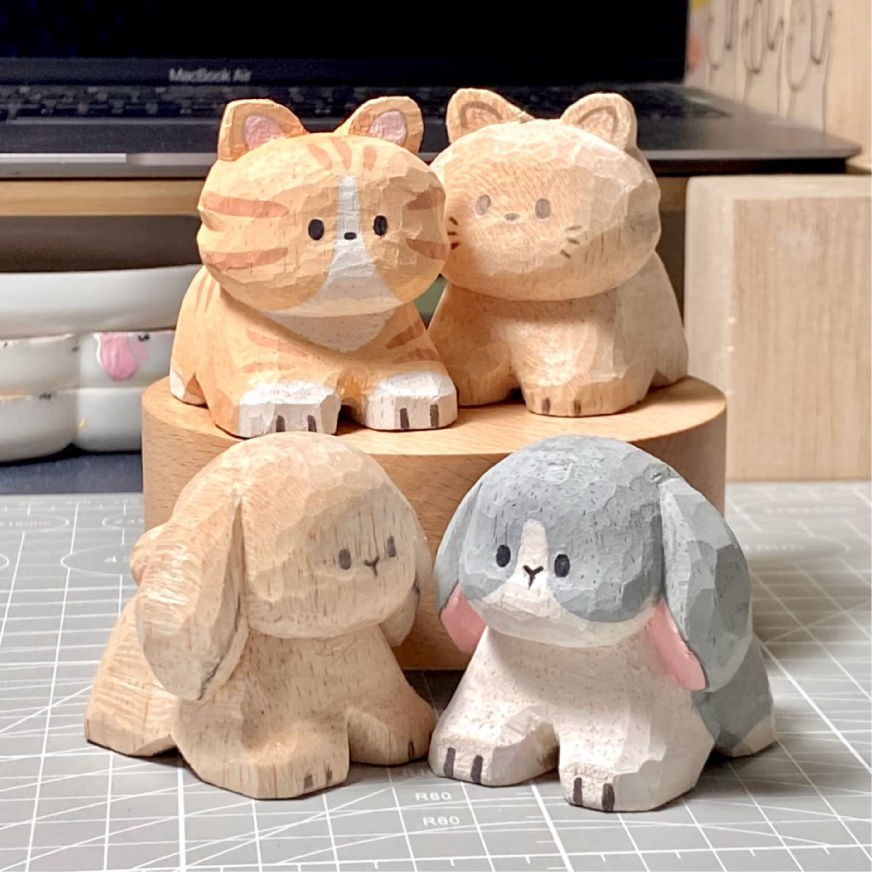 ペットの手作り木彫り、画像からのカスタマイズ