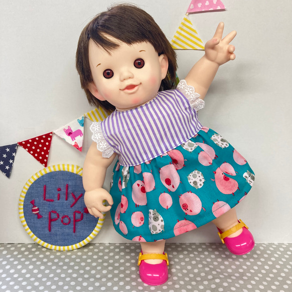 ラボット服/イチゴちゃんチュニックワンピースセット