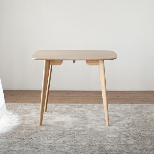 オーク材のスクエアダイニング［90cm] 正方形 四角 90cm角 天然突板