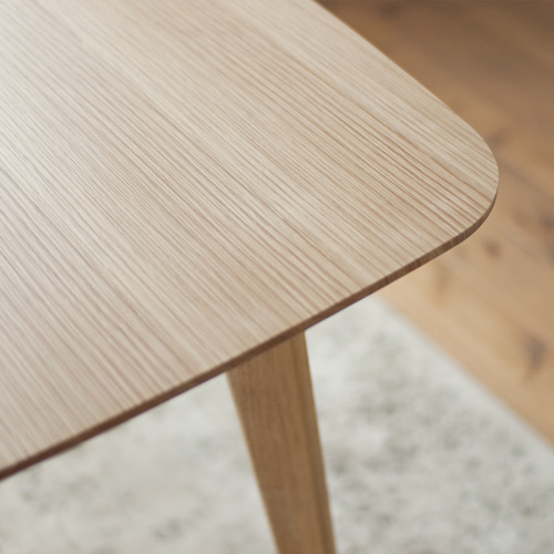 オーク材のスクエアダイニング［90cm] 正方形 四角 90cm角 天然突板