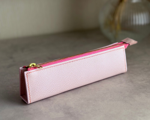 kyonさん専用】HERMES（エルメス）ピンクレザー ペンケース kyon
