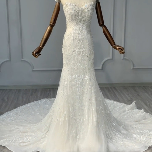 憧れのドレス ウェディングドレス マーメイドドレス ふんわりチュール