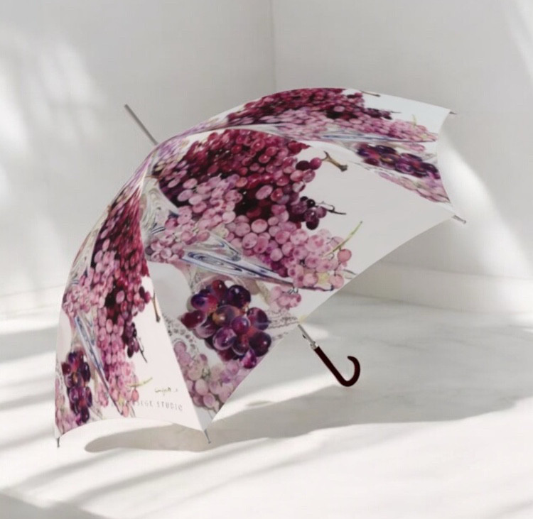 雨傘　晩秋の甲州ブドウ60㎝