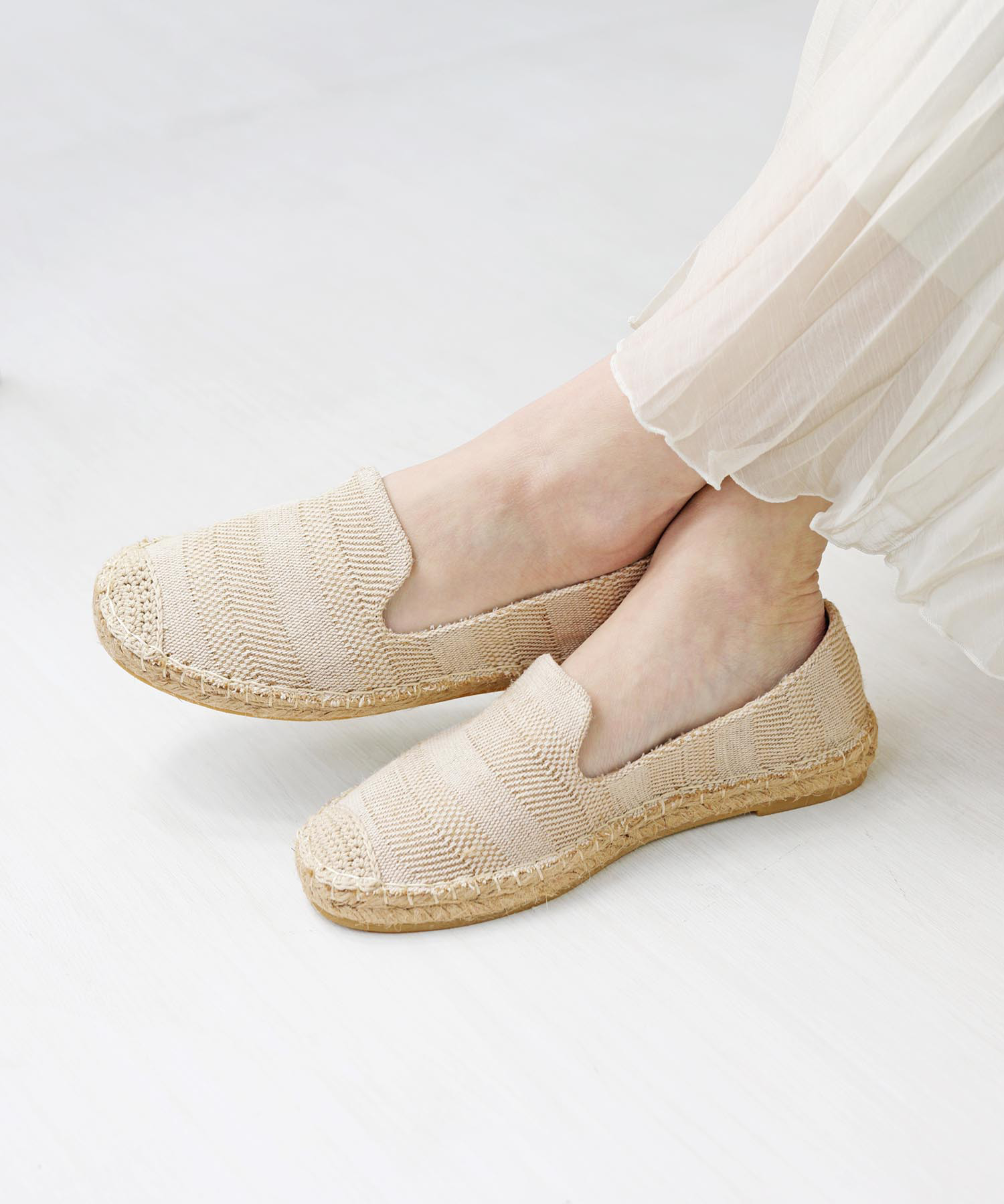 《3/下旬発送》春に向けて毎年選ばれる ジュート素材の軽やかスリッポン♪エスパドリーユジューズ【S/M/L/LL】