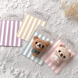 アクセサリー台紙【はがき1/4☆10枚入(40枚分)】 [D-700]ストライプ4 5枚目の画像