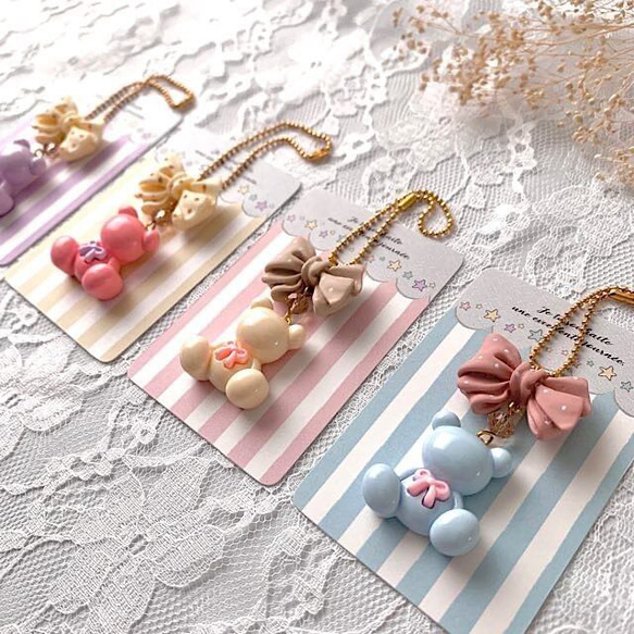 アクセサリー台紙【はがき1/4☆10枚入(40枚分)】 [D-700]ストライプ4 3枚目の画像