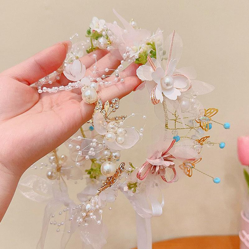 flua 花冠 バックカチューシャ ヘッドドレス flua 花冠 バックカチューシャ ヘッドドレス