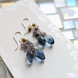 フローライト ピアス（フック・チェーン） の人気通販｜Creema