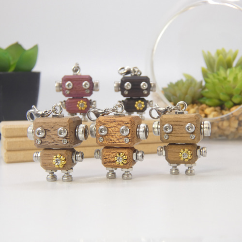 mic pico ナチュラルモデル（無塗装） ロボットキーホルダーチャーム