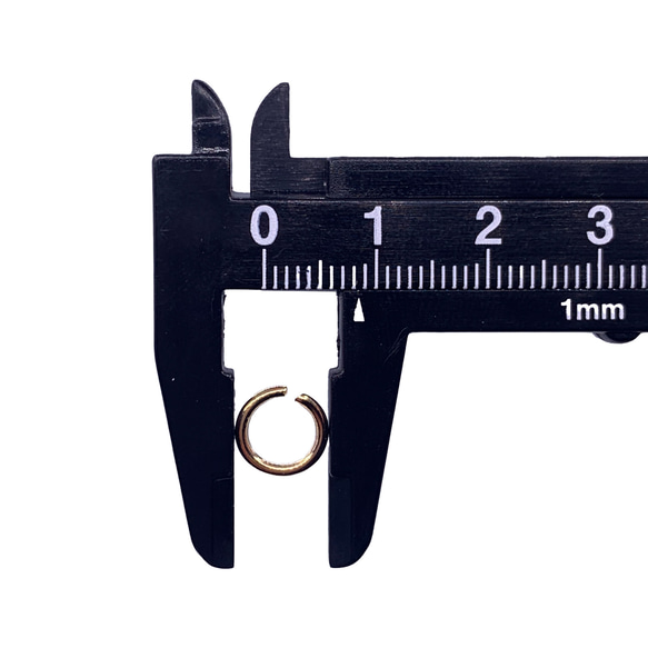 丸カン 8ｍｍ ゴールド KC金 200個 ジャンプリング 丸環 基礎パーツ 接続金具 金具 手芸 パーツ BD4154 5枚目の画像