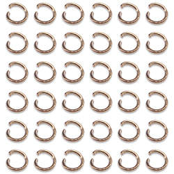 丸カン 8ｍｍ ゴールド KC金 200個 ジャンプリング 丸環 基礎パーツ 接続金具 金具 手芸 パーツ BD4154 2枚目の画像