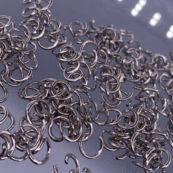 丸カン 8ｍｍ シルバー 200個 ジャンプリング 丸環 マルカン 金具 基礎パーツ 接続金具 パーツ BD4155 3枚目の画像