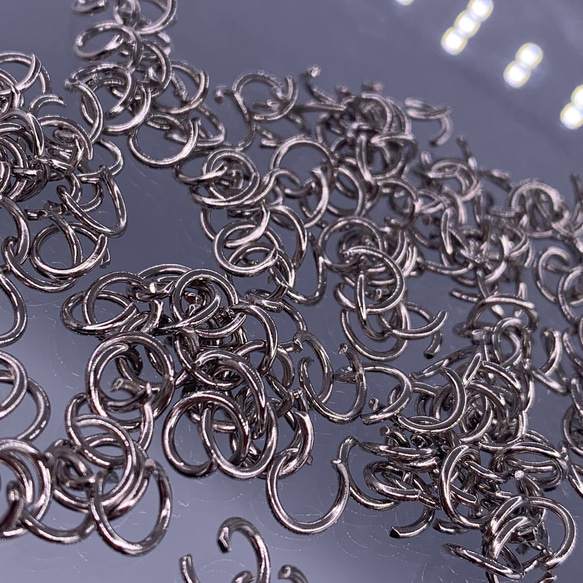丸カン 8ｍｍ シルバー 200個 ジャンプリング 丸環 マルカン 金具 基礎パーツ 接続金具 パーツ BD4155 3枚目の画像