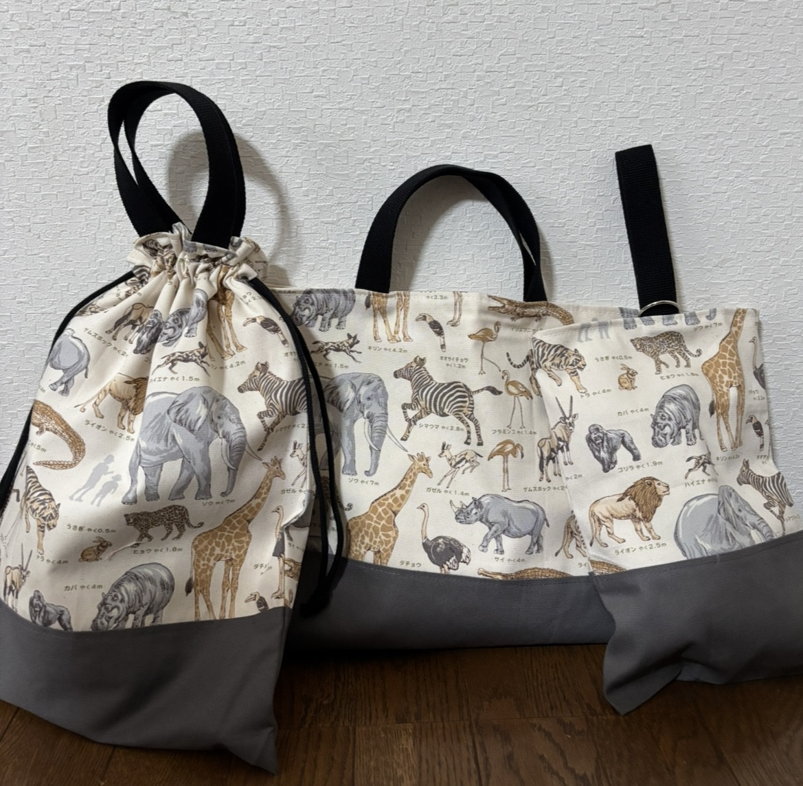 ★入園、入学★レッスンバッグ、お着替え袋、シューズ袋セット