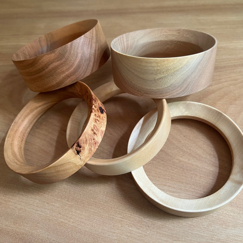 木のバングル バングル・リストバンド erina woodenbowl std 通販
