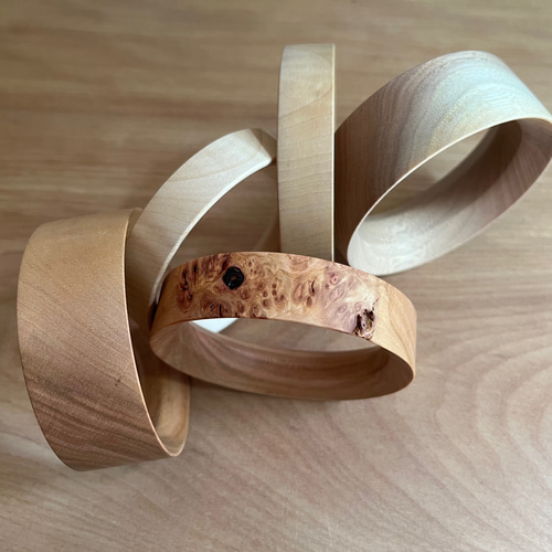 木のバングル バングル・リストバンド erina woodenbowl std 通販
