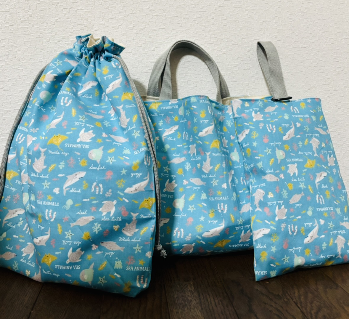 ★入園、入学★レッスンバッグ、お着替え袋、シューズ袋セット　WB