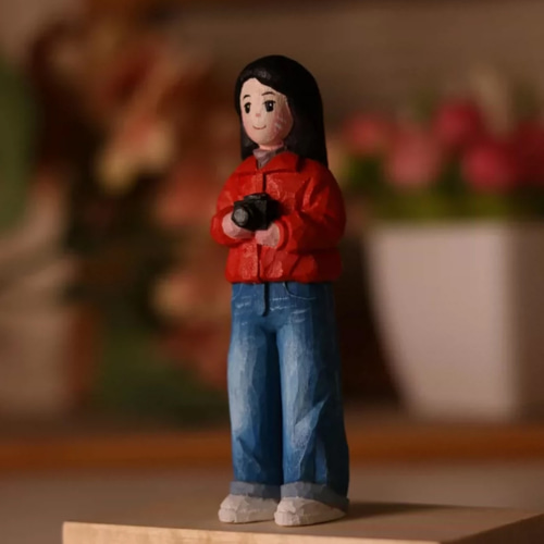 手作りアートオブジェ 人形 アートドール ☆ 隠れ花 ☆ 創作人形 ☆ オブジェ ☆ 花 ☆ 281 立体