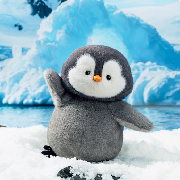 25cmペンギンぬいぐるみ ずっしり抱きごこち♪｜癒しグッズ プレゼント