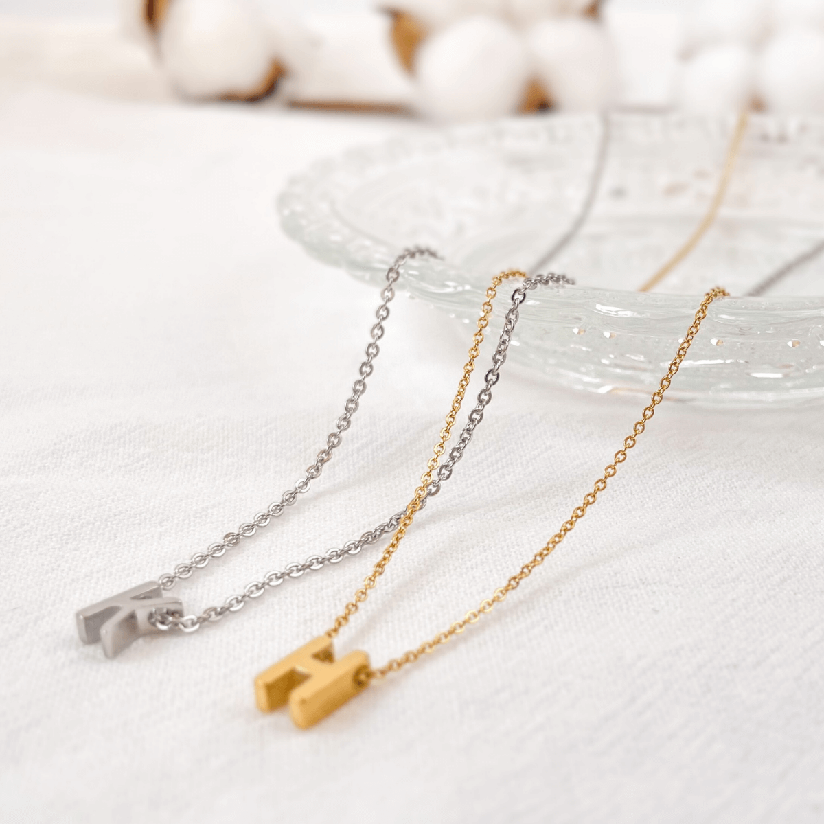 tomoni⌇イニシャル つけっぱなし ペアネックレス シンプル プレゼント クリスマス