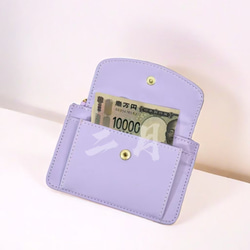 軽いコンパクトウォレット、皮革財布、ファスナー付き、ブラウン、ブラック、カードケース、N50304 2枚目の画像