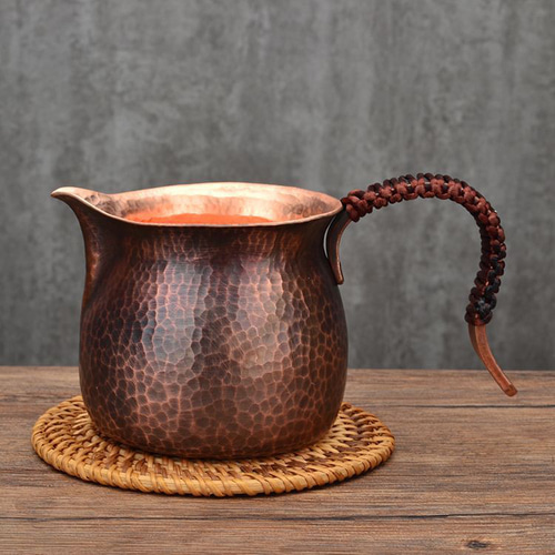 TQ111 鎚起銅器 銅 400ml 片口 銅製 酒器 ぐい呑み お猪口 冷酒 グラス